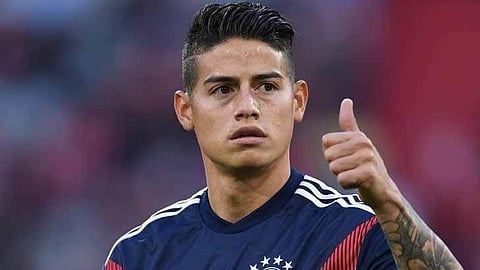 Fit again James Rodriguez joins FC Bayern practice in Doha
