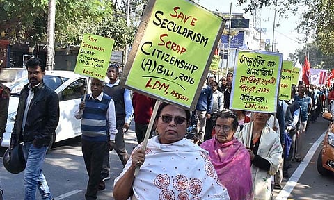 Left-Democratic Manch, Assam (LDMA) Organized Protest Rally Against Citizenship Bill