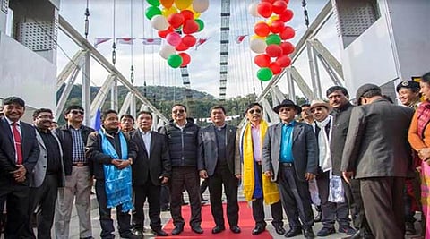 Pema Khandu Inaugurates Country’s Longest Steel Suspension Bridge