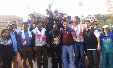 Kamrup (Metro) bag best team award at Inter District School Athletic Championship