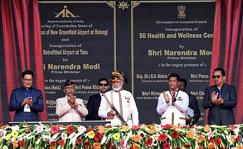 PM lays foundation stones of vital schemes worth over Rs 4,000 crore