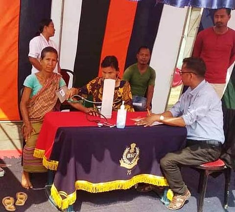 BSF organizes free medical camp for border area villagers in Shillong