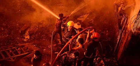 Massive fire broke out in Dhaka leaving at least 70 people killed and several injured