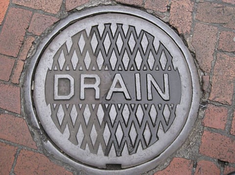 Two fall in GS Road drain