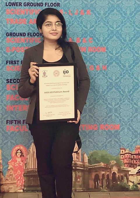 Dhubri girl Dipmala Mazumdar wins eye care award