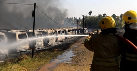174 Passenger Car Gutted In Fire At Chennai