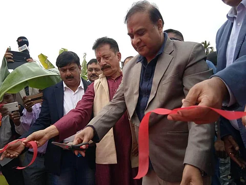 Foundation stone of Dongibeel-Meneha Bridge laid by Himanta Biswa Sarma