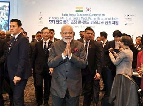 Modi invites more South Korean investment in India