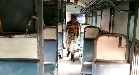 Jorhat-Tinsukia bound passenger train halted at Naharkatia Railway Station over suspicious situation