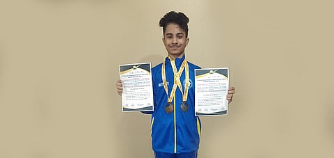 Bhabarnab wins two medals in National Poomse Taekwondo Championship