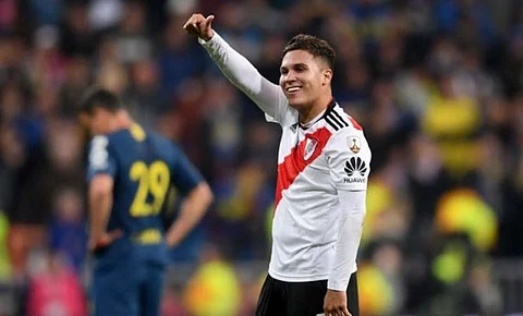 Juan Fernando Quintero fires River Plate to victory over leaders Racing