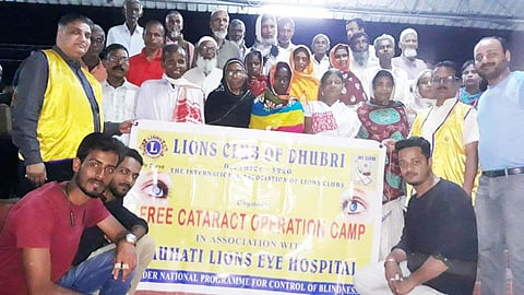 Free eye operation camp by Lions and Leo Club, sends 27 cataract patients to Guwahati for operation