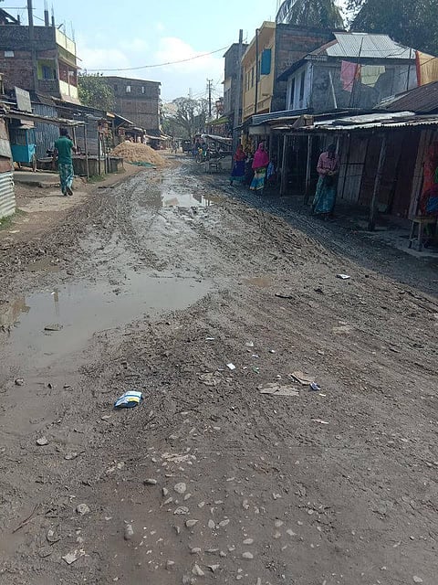 Katakhal station road back to square one