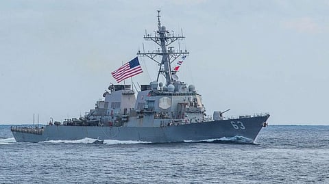 Two US ships sail through Taiwan Strait