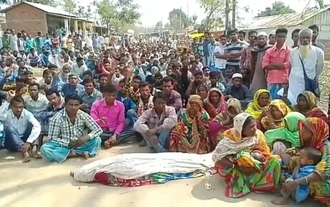 Eviction Drive against alleged illegal encroachers in Karbi-Anglong leads to Uproar, One pregnant woman died