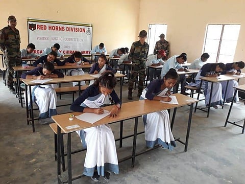 Poster Competition By Red Horns Division At Panbari High School