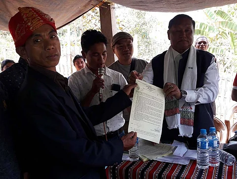 Land pattas distributed by Executive Member of Karbi Anglong Autonomous Council