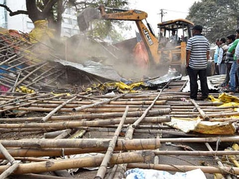 Kamrup district administration practices eviction at Goroimari