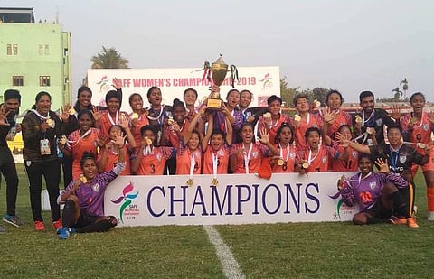 Indian women beat Nepal, clinch 5th SAFF title