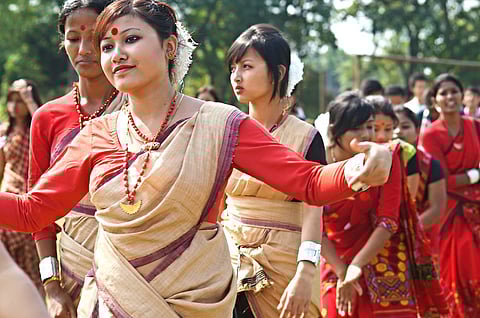 Asom Jatiyatabadi Yuba Parishad observes Bihu Songhoti Sankalpa event in Tinsukia