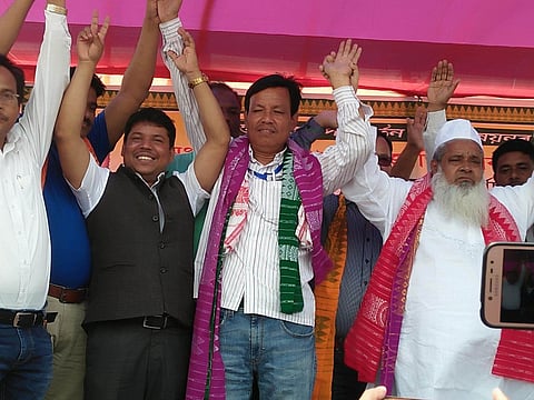 AIUDF supremo Baddrudin Ajmal calls upon voters to wipe out BJP and BPF from power