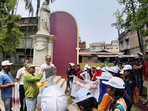 Students And Teachers Participate In Dhubri Town ‘Heritage Walk’