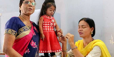 World’s Smallest Woman Jyoti Amge Votes