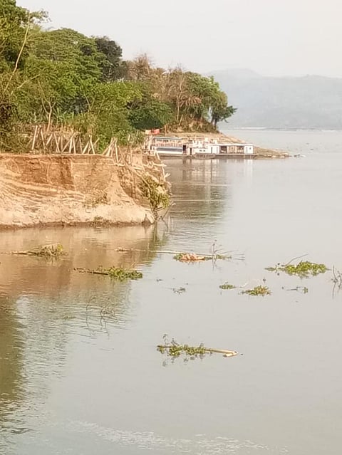 Kuruwa area of Darrang district faces erosion threat from the Brahmaputra