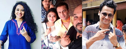 See Pictures: Artists cast vote on Phase-III of Lok Sabha Elections in Guwahati