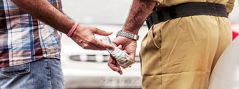 Assistant Sub Inspector Tihu Police Station caught red handed while accepting bribe