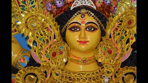 Preparation on for Basanti Puja in Demow from April 11 for four days