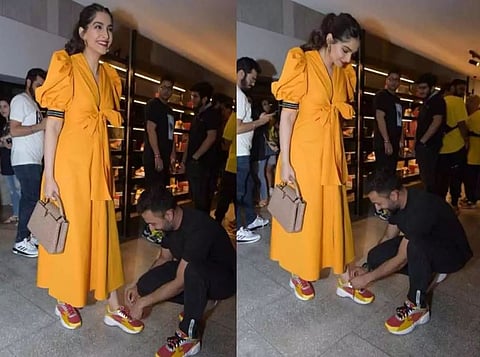 Love is tying shoelaces: Sonam Kapoor, Anand S. Ahuja show how