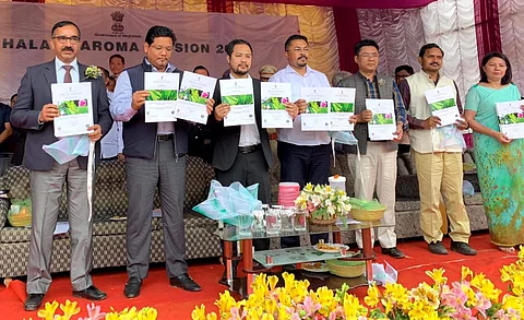 Chief Minister Conrad K Sangma launches Aroma Mission and the Processing Unit of Essential Oil in Ri Bhoi