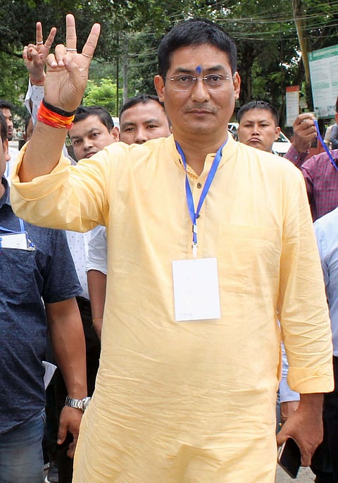 Bharatiya Janata Party candidate Pradan Baruah wins Lakhimpur House of People Constituency