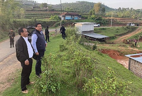 Meghalaya CM Conrad K Sangma Inspects Mawmaram-Lad Umsaw Road