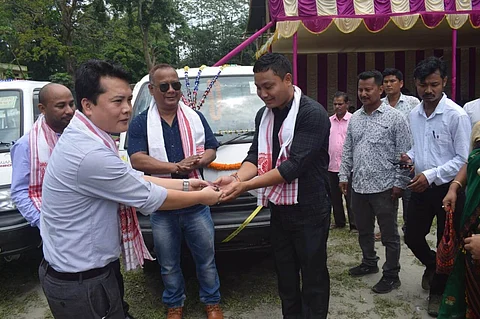 Foundation stone of public toilet laid at Chapakhowa by the Deputy Commissioner of Tinsukia Oinam Saran Kumar Singh