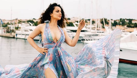 Kangana Ranaut Sets Temperatures Soaring In A Floral Ralph & Russo Maxi At Cannes Film Festival 2019