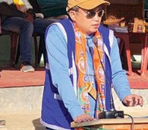 Bharatiya Janata Party’s MLA candidate Nyamar Karbak warns Intellectual Support Group of stern action