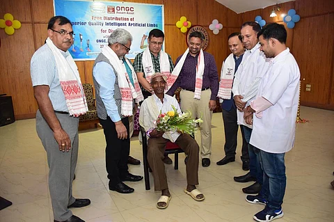 ONGC Assam Asset distributes customized intelligent artificial limbs to Divyangs in Sivasagar and Charaideo