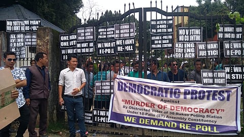 Demand for repoll at 2 polling stations by Indian National Congress (INC) candidate Takam Pario