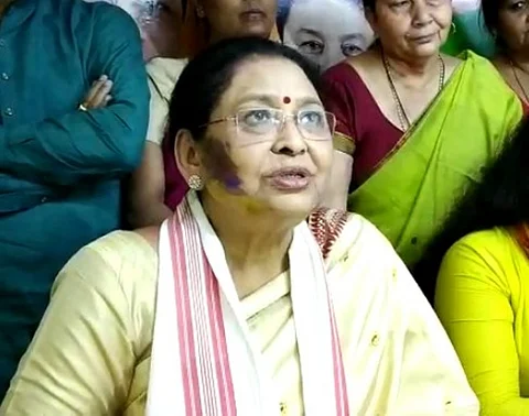 Massive win for BJP candidate Queen Oja from the Guwahati Lok Sabha Seat as Bobbeeta Sarma lags behind