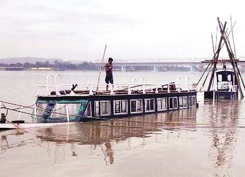 Inland Water Transport (IWT) Ship In Watery Grave!