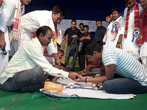 Two-day Rongali Bihu Sanmilan under the patronage of the All Assam Students’ Union underway in Demow