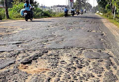 Pitiable state of highways