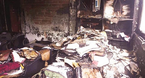 Fire Breaks Out In ARTFED Office At Amabri In Guwahati