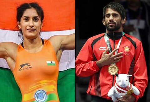Wrestlers Bajrang Punia, Vinesh Phogat Slam Haryana’s Cash Reward Policy