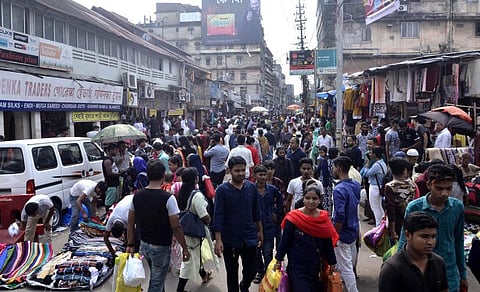 Eid Crowd Gives Fancy Bazar In Guwahati Amiss