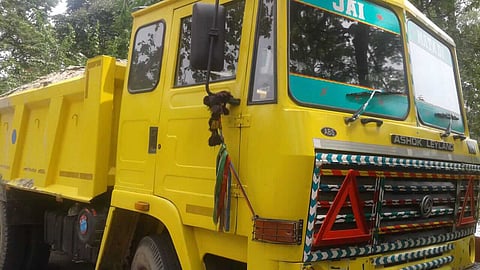 Four trucks carrying sand, stone seized by a special operation team of Sonitpur West Forest Division