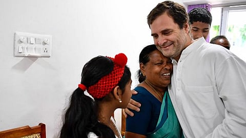 Rahul Gandhi Meets Rajamma, His Delivery Nurse