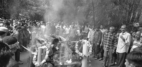 SSB jawan Neeraj Chetry cremated with military honours at his birthplace in Biswanath